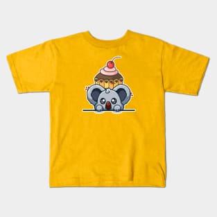 Koala and cupcake Kids T-Shirt